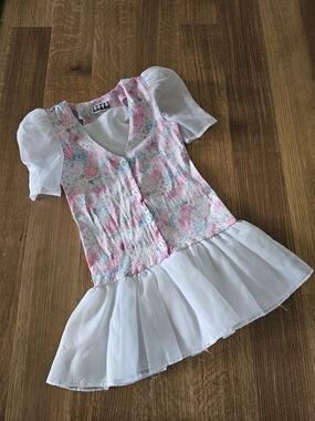Vintage Drop waist Floral dress